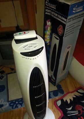 Vežový ventilátor 55W + diaľkové / Nový